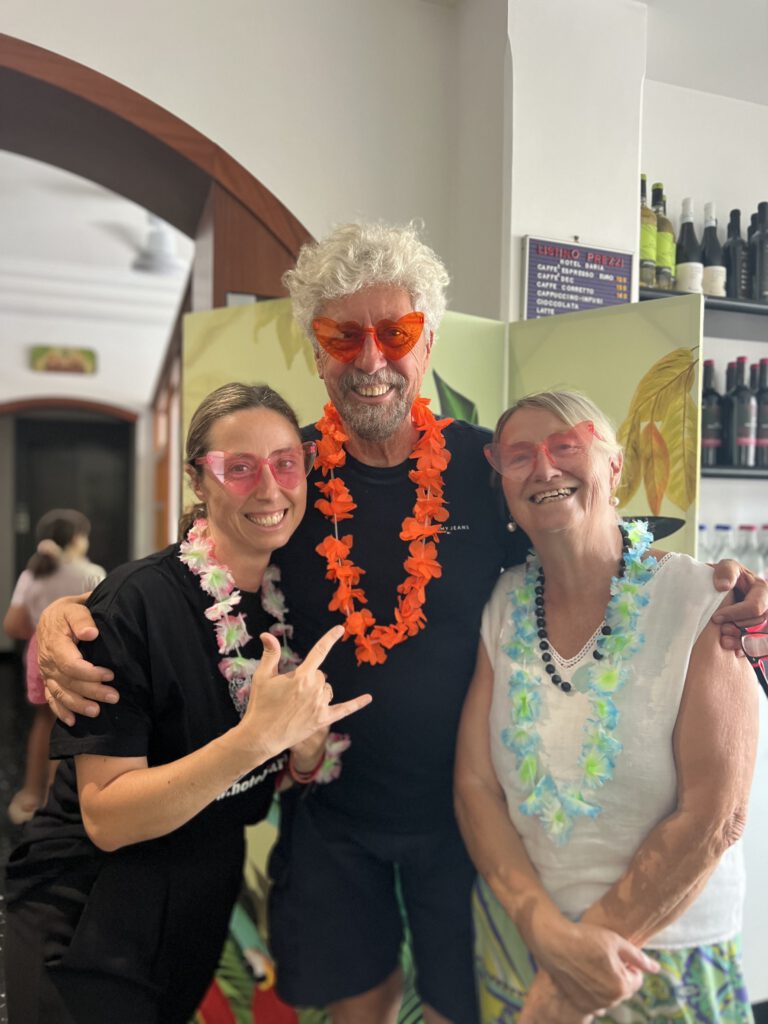 La famiglia Orso dell'Hotel Daria a Pietra Ligure